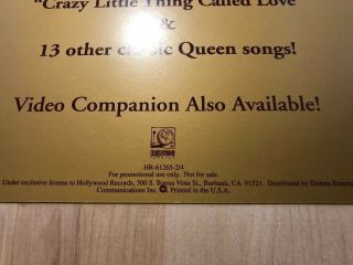 Rare Vintage 1992 Promo Poster Flat Queen Greatest Hits 4