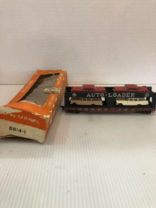 0814 - 1 Vintage Lionel Ho Scale Auto Loader With Cars
