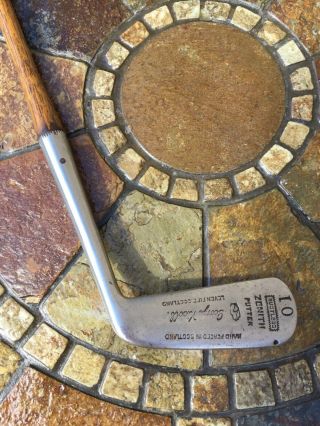 George Nicoll Zenith Putter Vintage Antique Hickory Golf Clubs