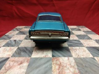 Vintage Tin Litho Battery Operated Ford Mustang Japan 3