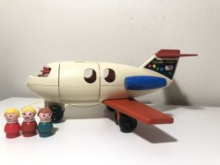 Fisher Price Little People Airplane Jet Liner 183 Play Family Fun Jet Vintage