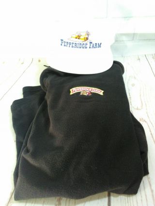 Pepperidge Farm Black Xl Uniform Polo Button Down Shirt & White Vintage Bread
