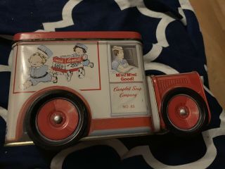 1995 Rare Vintage Campbell ' s Soup Company Truck No.  83 Tin With Lid,  Bristolware 2