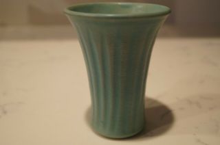 Vintage Van Briggle Turquoise Blue 4.  5 " Vase