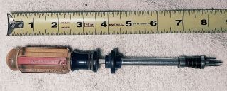 Very Early Vintage Craftsman Screw Holding Screwdriver 8”long - Usa -