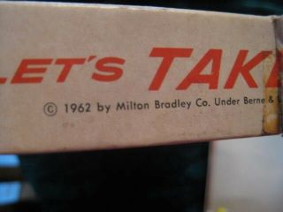 1962 Milton Bradley Game Lets Take A Trip Made in U.  S.  A.  Vintage Board Game 4
