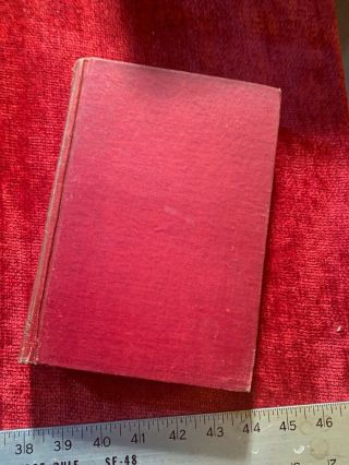 Vintage Bound Hollow Book Hidden Secret Safe Storage Stash Box Red Encyclopedia