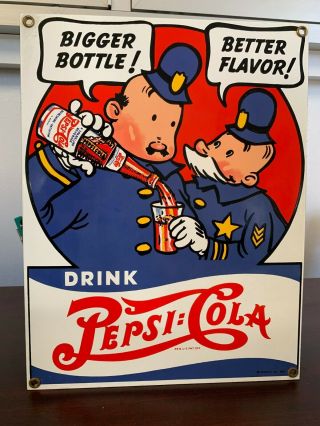 Vintage Ande Rooney Pepsi Cola Sign