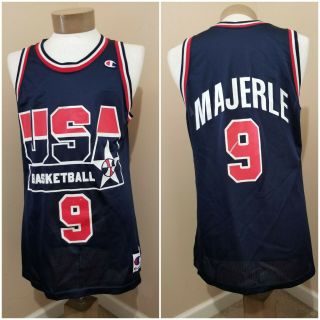 True Vintage Champion Dream Team Usa Dan Majerle 9 Size 44 Jersey