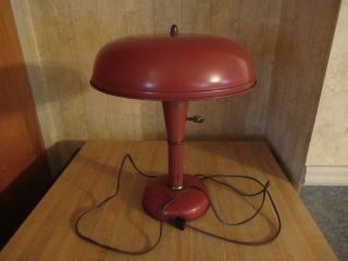 Vintage M C M Flying Saucer,  Space Age Metal Desk Lamp