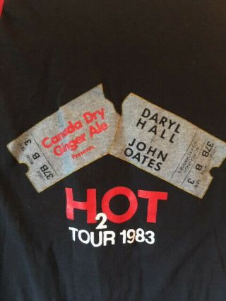 Daryl HALL & John OATES 1983 H2O Vintage 1983 Tour Concert Jersey shirt Medium 4