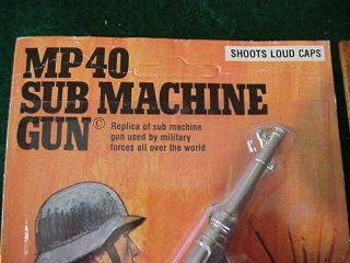 Vintage German Mp - 40 Die Cast Toy Cap Gun 3