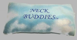 Vtg Dental Chair Neck Buddies Patient Pillow Head Neck Support 12 " X5 " Clips - De3