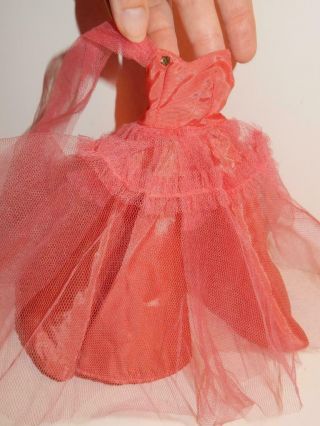 Vintage Pink Tulle Evening Gown Dress Ideal Tagged Little Miss Revlon Doll