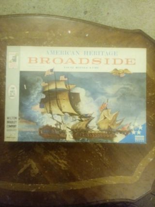 Vintage American Heritage Broadside Naval Battle Board Game 1962 Milton Bradley