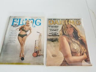 Fling,  Daring Adult Mens Magazines Vintage Nudes