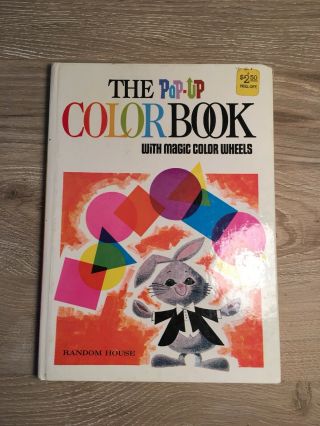 Vintage The Pop Up Color Book With Magic Color Wheels Random House 60s 70s