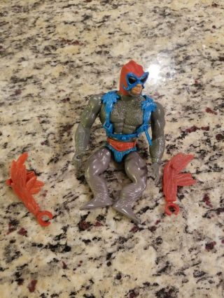 Motu He - Man Stratos 1981 Vintage Action Figure By Mattel With Some Accessories