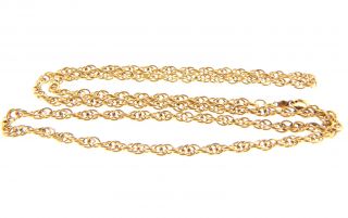 Vintage A Co 1/20 12k Gold Filled Rope Chain Necklace 4mm 24 " 10.  96g