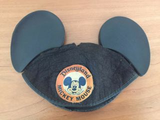 Vintage 1950s 1960s Mickey Mouse Club Ears Hat Mouseketeer Felt Hat Club
