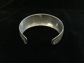 Vintage Sterling Silver Peru Aztec Cuff Bracelet, 3