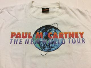 Vintage 1993 Paul Mccartney The Beatles World Concert Tour Shirt Medium M