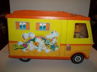 Awesome Vintage 1970 Barbie 18 - 1/2 " Country Camper Moter Home Mattel Usa