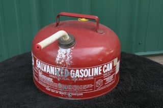 Vintage Eagle SP 2 1/2 NS Steel Vented Gas Fuel Oil Can 2 1/2 Gallon USA 2