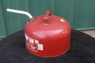 Vintage Eagle SP 2 1/2 NS Steel Vented Gas Fuel Oil Can 2 1/2 Gallon USA 3