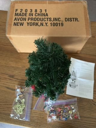 Vintage Avon Christmas Advent Revolving Musical Christmas Tree 2