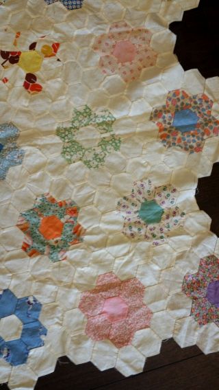 Vintage Unfinished Quilt Top Ready 1930 
