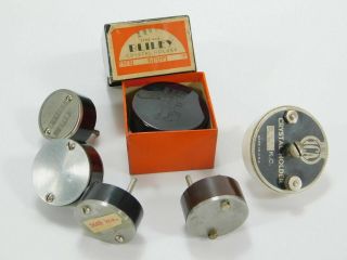 (6) Crystal Holders Bliley Irc Ceramic For Vintage Ham Radio Receiver Project