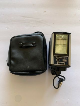Vivitar Auto 252 Electronic Flash 35mm Camera W Vintage Bag