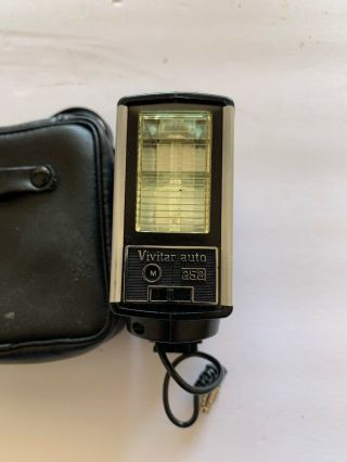 Vivitar Auto 252 Electronic Flash 35mm Camera W Vintage Bag 2