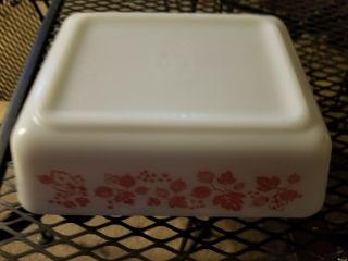 Pyrex Gooseberry Pink White Casserole Refrigerator Dish 1 1/2 Quart 503 Vintage