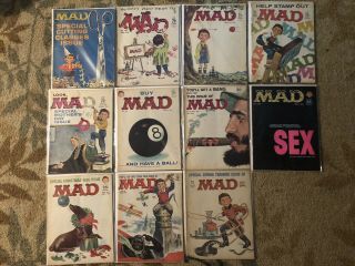 Vintage Mad Magazines From The 60’s.