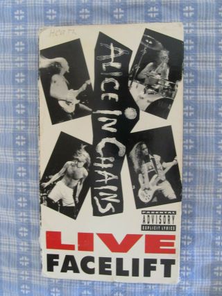 Alice In Chains Facelift Live VHS Vintage 1991 3