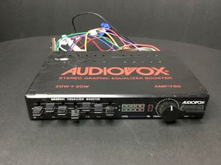 Vintage Audiovox Amp - 760 Car Stereo Graphic Equalizer Booster Not