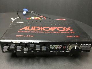 Vintage Audiovox AMP - 760 Car Stereo Graphic Equalizer Booster not 5