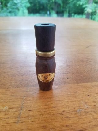 Vintage Cutt Down Game Calls Double Reed Timber Duck Call
