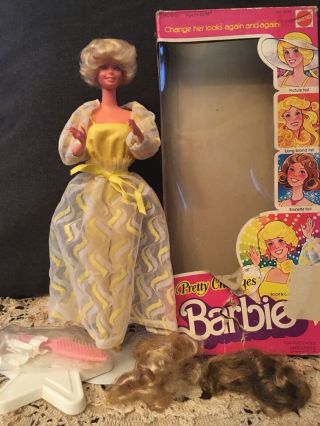 Vintage Pretty Changes Barbie 1978 Comes With Wigs
