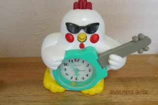 Rhythm Vintage Japan Rock N Roll Chicken Alarm Clock - Hey Baby Wake Up