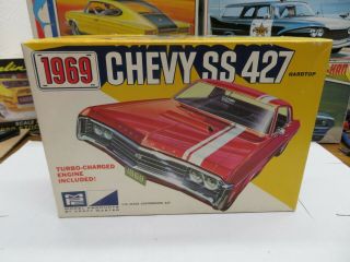 1/25 Mpc 1969 Chevrolet Impala Ss 427 Ht Box With Instructions Only