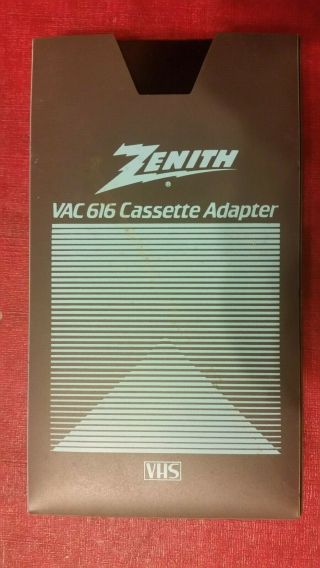 Vintage Zenith Vhs - C Cassette Adapter Vac 616 W/ Case Made In Japan