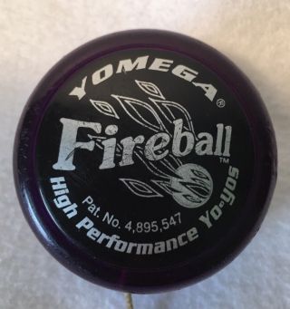Yomega Fireball Yo - Yo High Performance Purple Vintage