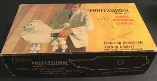 Vintage Oster Professional Model A - 5 Animal Grooming Clippers W/box,  Lotsa Xtra