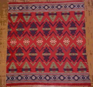 Vintage Cotton Indian Design Camp Blanket