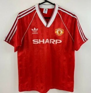 Vintage Adidas Manchester United Football Jersey Size 42 - 44 