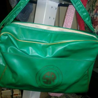 Vintage Southern Railway Serves The South Green Carry On Bag Euc