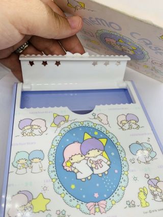 Vintage Sanrio Little Twin Stars 1976 Memo Holder With Papers And Box 8